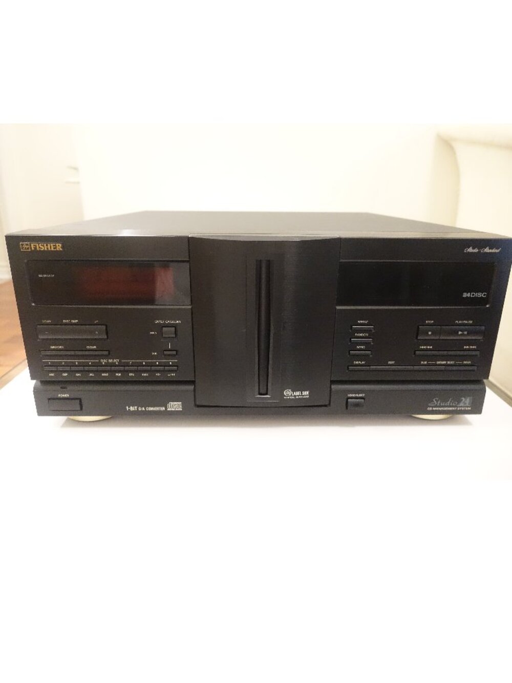 Fisher Studio 24 - 24 Disc CD Changer Tested Working No Remote